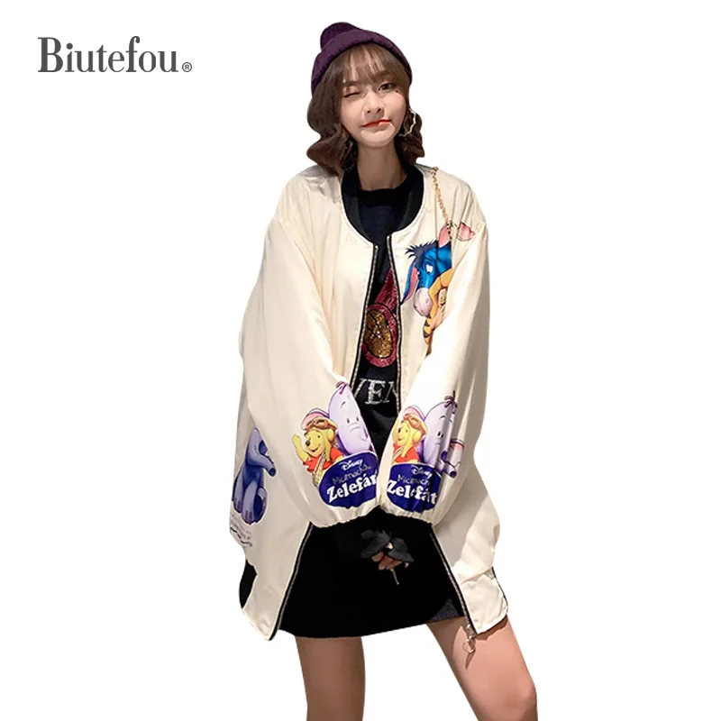 

2020 Spring and autumn cartoon print thick jackets women new arrival Parkas