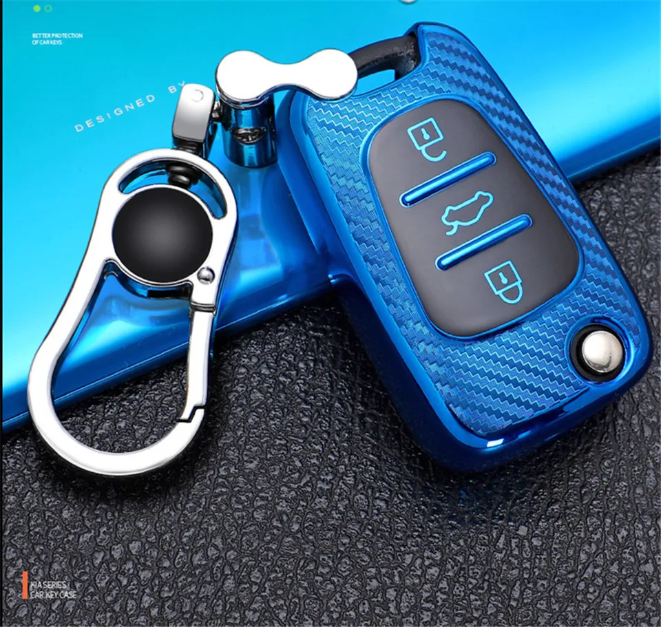 Cover chiave telecomando per Hyundai I30 IX25 Creta IX35 HB20 Solaris Elantra Accent per Kia K2 K5 Rio - H261cc03477d246258b001f22b934cbd7q