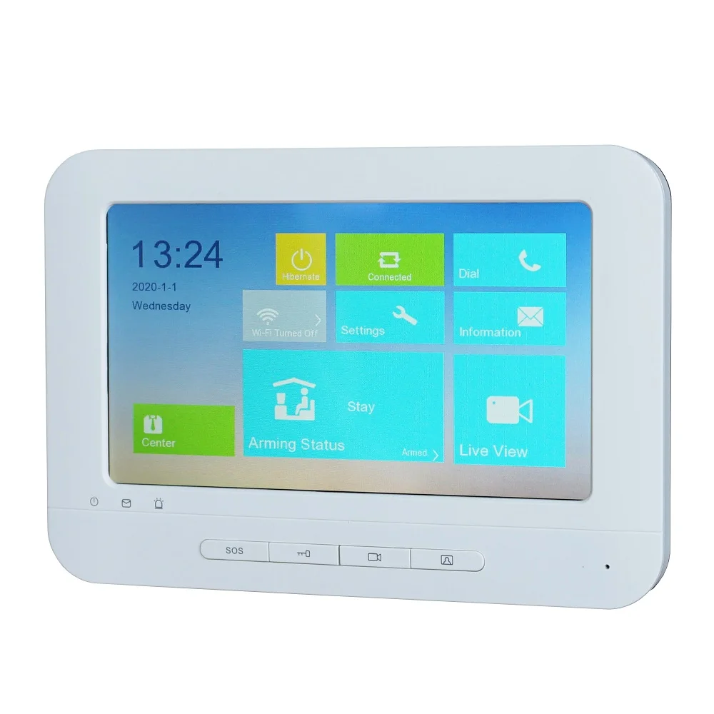 Hik Multi-language DS-KH1310-AL Touch Indoor Monitor,phone app P2P, IP doorbell monitor, Video Intercom monitor,build-in WiFi