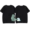 2022 Mother Kids Family Matching Outfit T-Shirts Clothes 100% Cotton Short Sleeve Dinosaurs Cartoon Parent Girls Boys Clothing 3