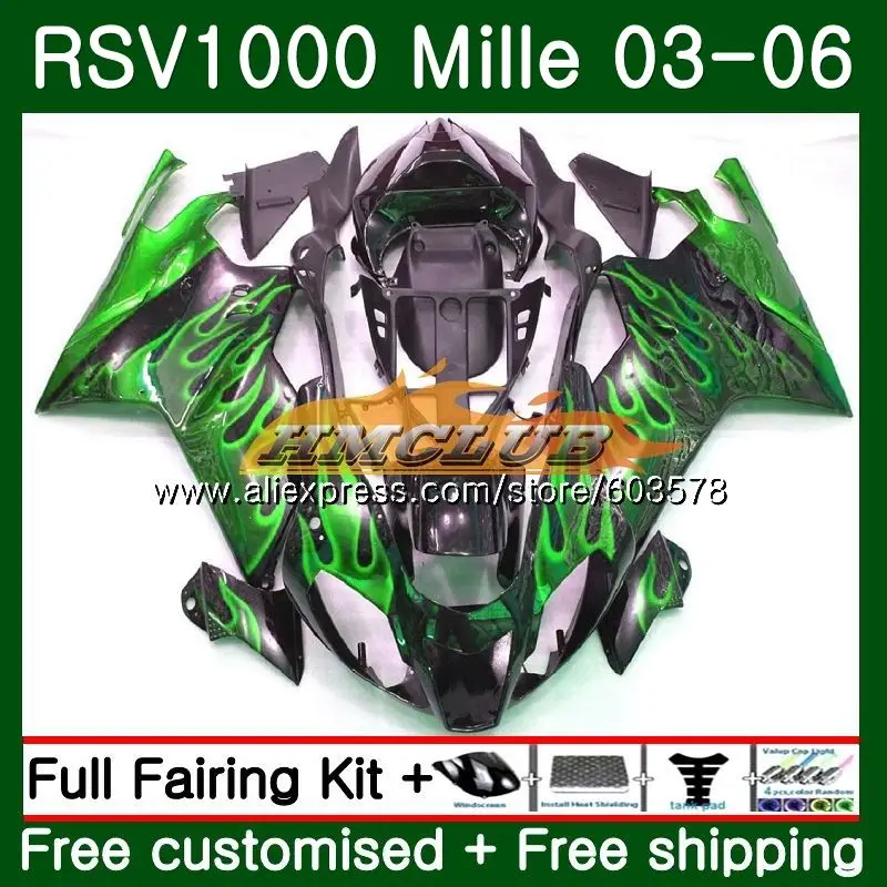 Набор для ухода за кожей Aprilia Mille RSV 1000 R RR 2003 2004 2005 2006 42CL. 55 RSV1000RR RSV1000R 1000R RSV1000 03 04 05 06 обтекатель горячий зеленый