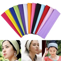 Fashion Yoga Headband Sports Solid Color Milk Silk Fitness Elastic Sweatband for Effective Working-out Accessories