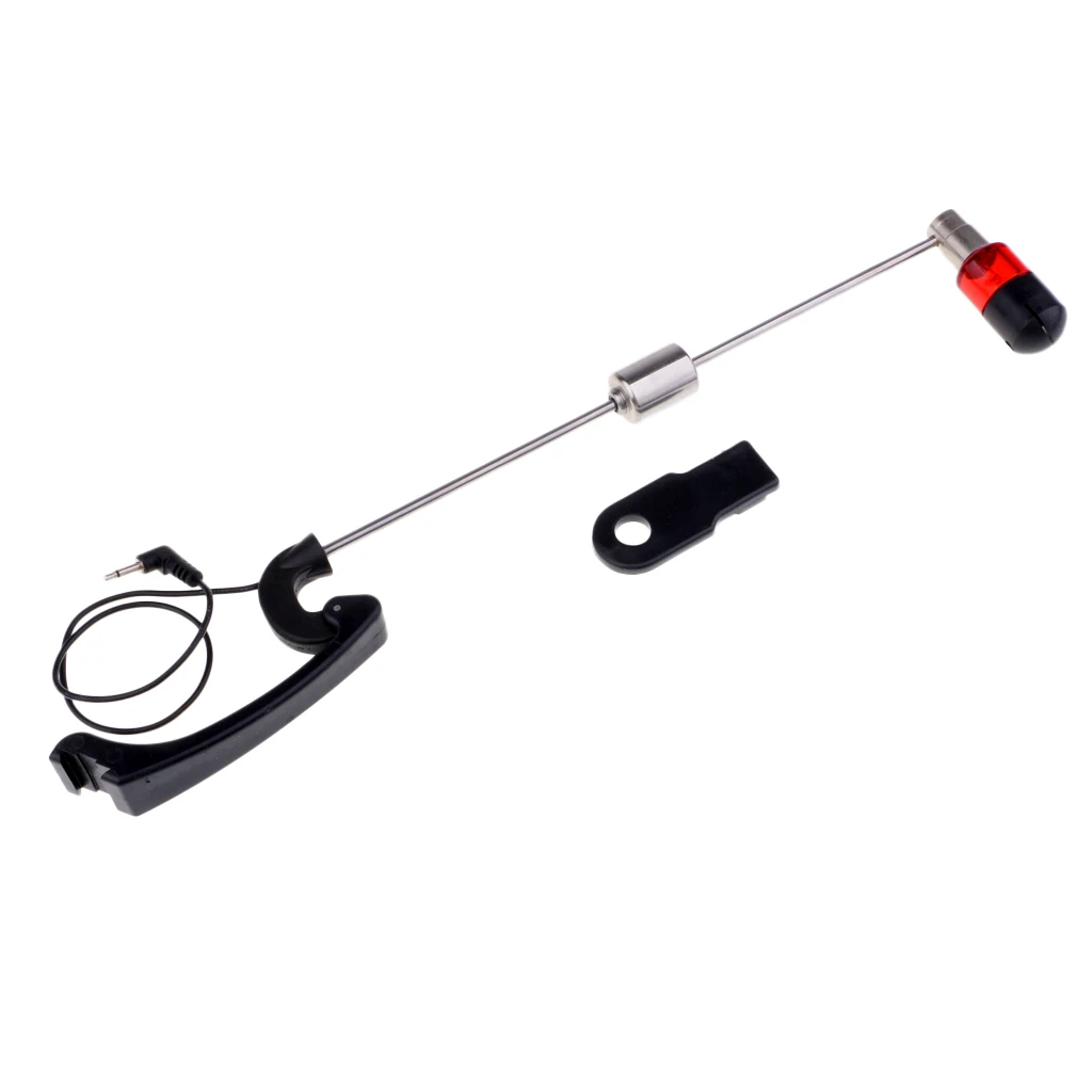 Adjustable Fishing Bite Alarm Hanger Swinger LED Illuminated Indicator Strike Alert