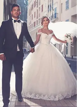 

Applique wedding dresses for wedding robe de mariee princesse robe mariee princesse Beautiful dress ball gowns vestido de noiva