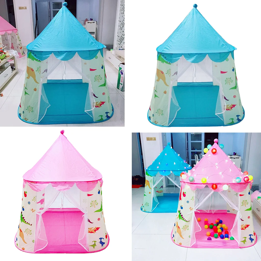 Kids Play Tent Castle Portable Playhouse - Foldable Children Toddlers Play Tent for Girls and Boys Toys Gift - Select Colors