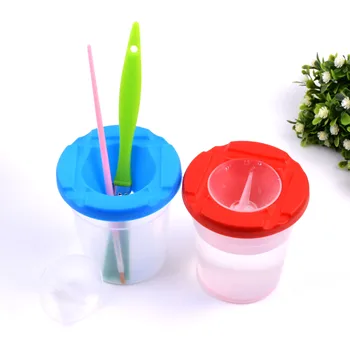 

1PC Multi-Function Plastic Paint Brush Washer Box Easy Cleaning Drying For Acrylic Watercolor Painting Washing Bucket 03197
