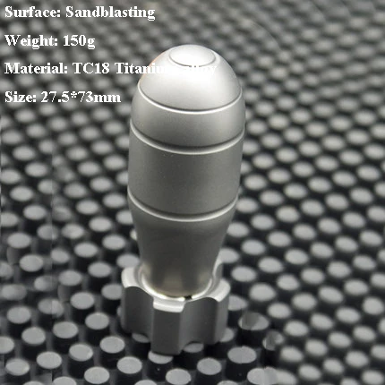 Sandblasting Титановый сплав TC18 Спиннер бомба EDC плеер игрушечный нож бисер - Цвет: Sandblasting