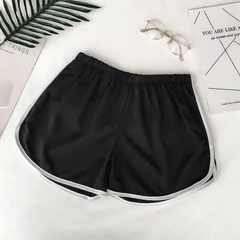 

Women Casual Shorts Simple Body Fitness Workout 2020 Summer Fashion Shorts Female Elastic Skinny Slim Beach Egde Short