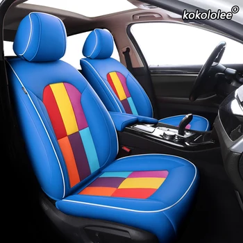 

kokololee Custom Leather car seat covers For Hyundai Sonata Elantra Tucson i30 IX35 IX25 MISTRA Verna SantaFe ENCINO seat cars