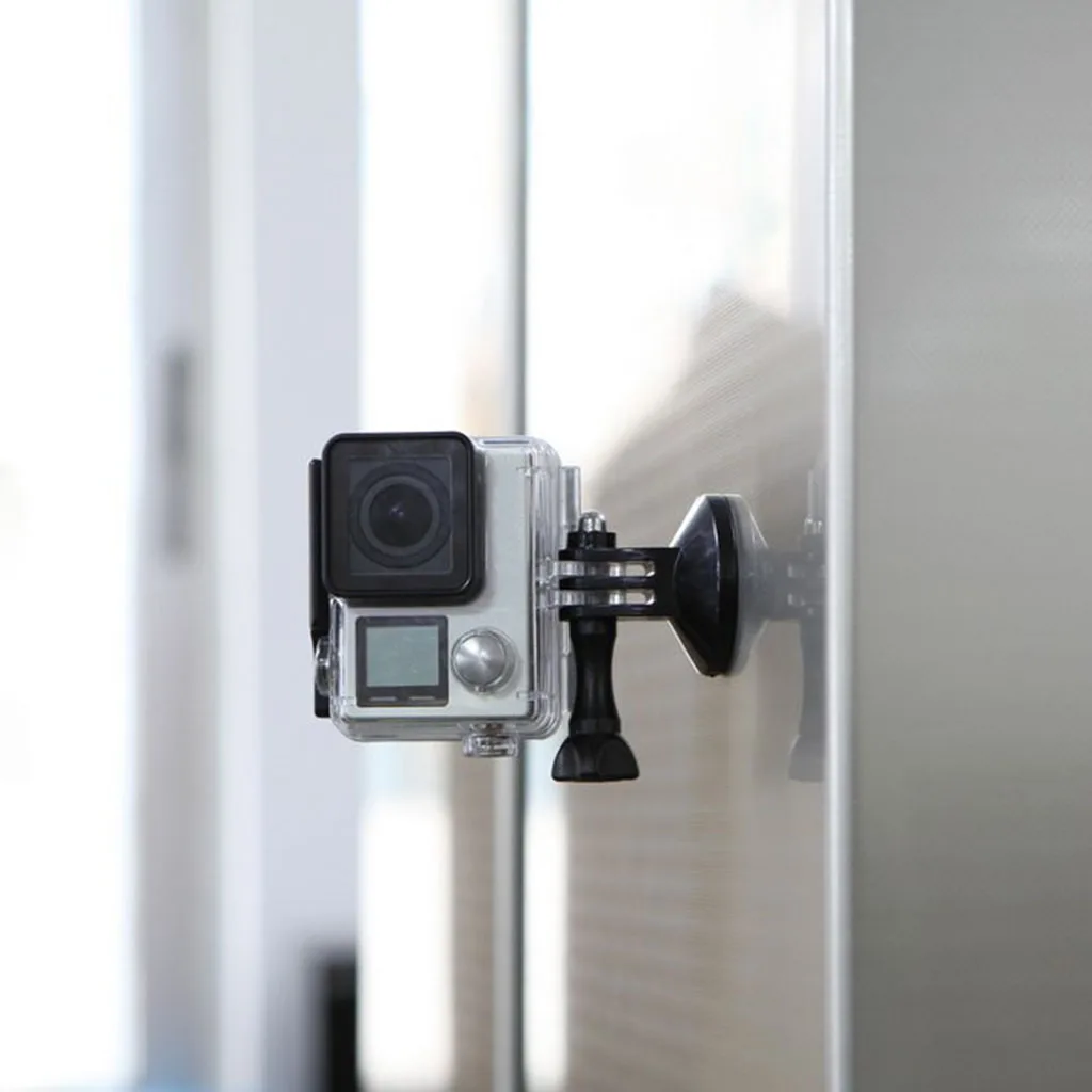 1 Piece 3-Prong Magnet Metal Magnetic Pedestal Tripod Mount Adapter Holder For Go pro