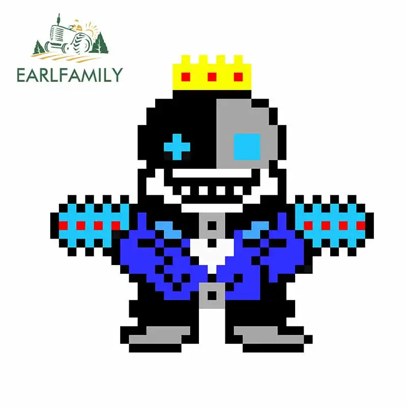 EARLFAMILY 13 см x 12 1 для Undertale Robo King Pixel персональная наклейка креативные автомобильные
