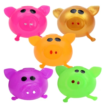

1PC Funny Anti Decompression Splat Ball Vent Toy Venting Ball Sticky Smash Water Ball Anti stress Goods Various Types Pig Toys