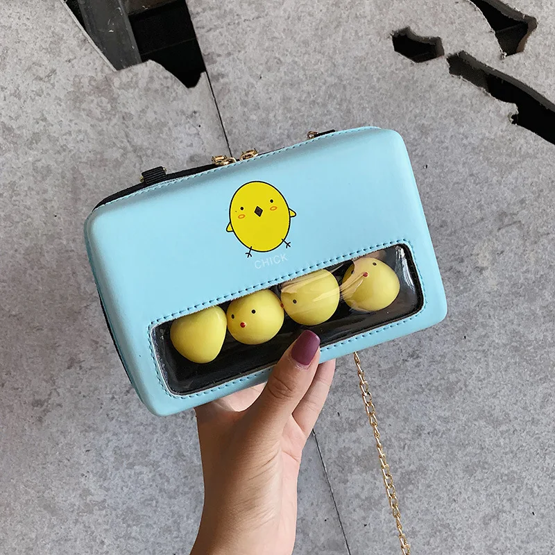 

New Arrival Bag Women's 2019 Summer New Style Korean-style Fashion GIRL'S Small Shoulder Bag Versatile Chain Shoulder Square Sli