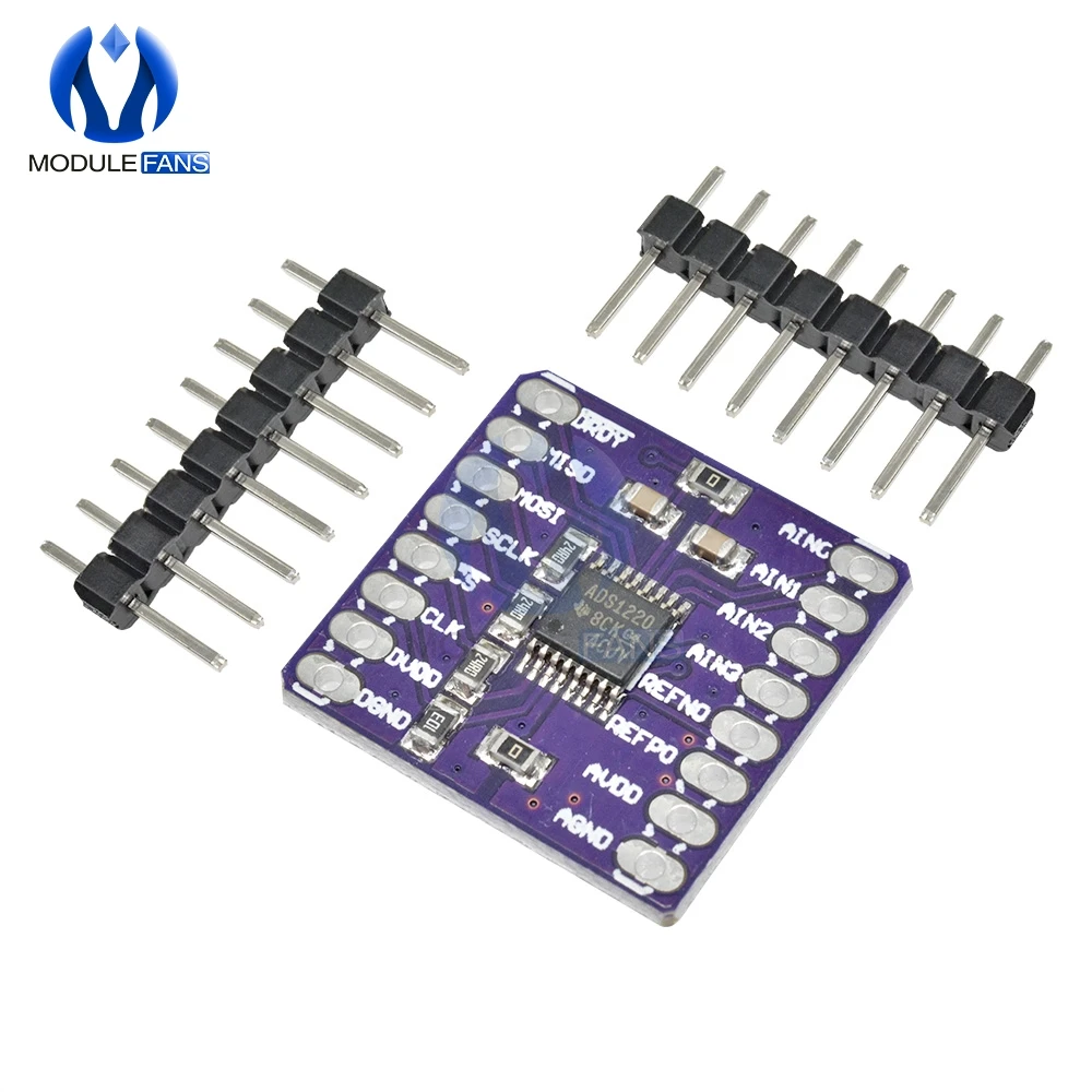 Аналого-цифровой ADC 24 бит A/D датчик конвертера модуль I2C IIC SPI низкая мощность 24-битная плата для измерения температуры