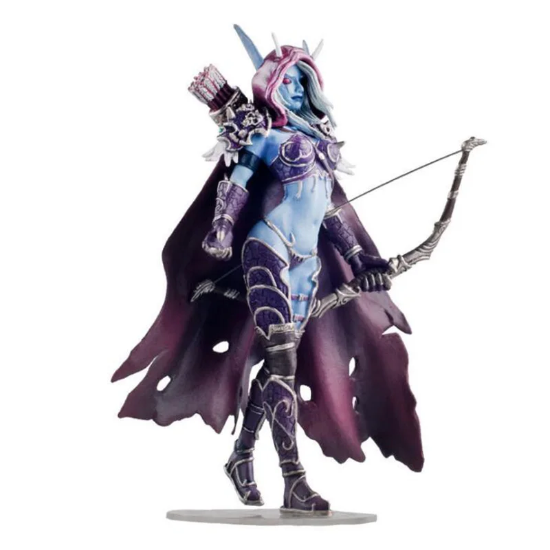 Модель игрового персонажа DC WOW Tribal Orc Wolf Ride Raider Lich King Arthas карликовый катающийся вор Sylvanas Warrior фигурка игрушки - Цвет: Sylvanas queen