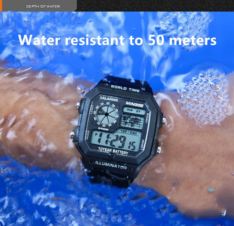 2021 new Military Digital Watches Men Sports Luminous Chronograph Waterproof Male Electronic Wrist Watches Relogio Masculino