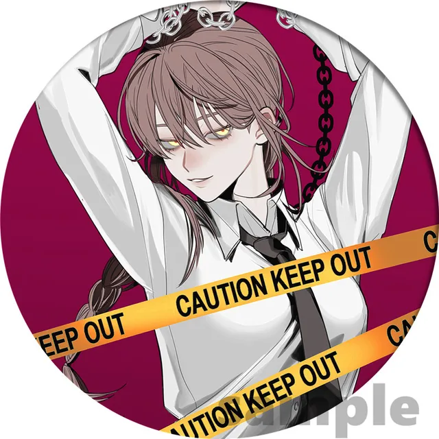 Anime Chainsaw Man Badge Makima Brooch Pin Cosplay Badges For Cloth Backpack Cosplay Anime Accessories 18