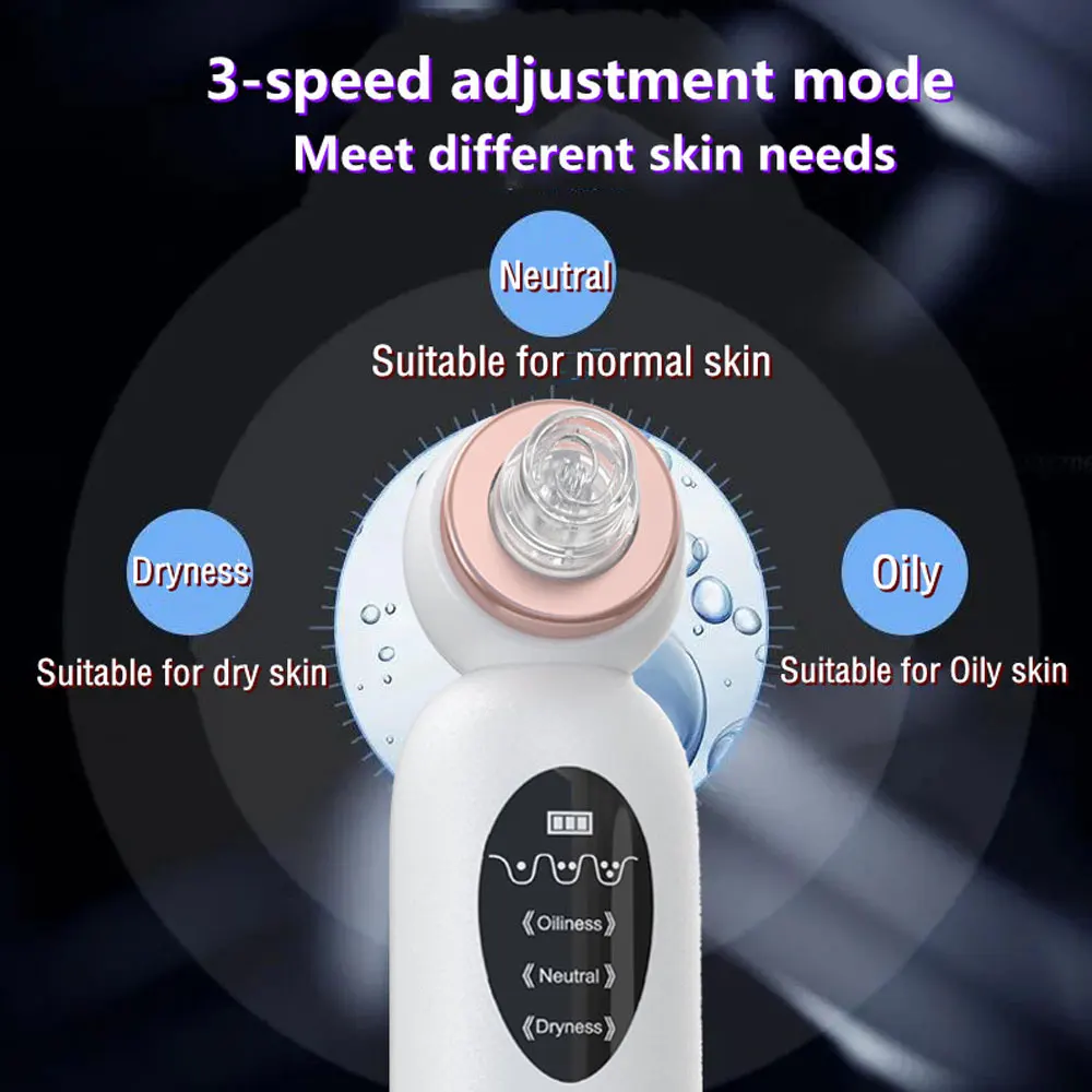New Blackhead Remover Vacuum Suction Personal Care Small Bubble Electric Face Nose Cleaner 4