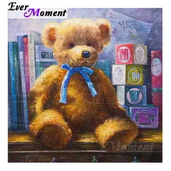 

Ever Moment Painting By Diamonds Art Kits Doll Bear DIY Craft Diamond Embroidery Full Square Resin Drills Decor For Giving 4Y500