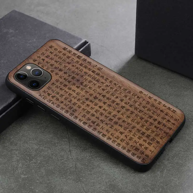 1 Чехол для телефона Techase, орех, s, для iPhone X, XS, 11 Pro, Max, 7 Plus, животное, Constantine, майя, дерево, слон, пословица, чехол для мобильного телефона, Деревянный чехол - Цвет: 1