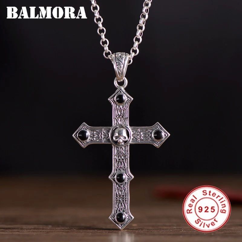BALMORA Original 925 Pure Silver Cross 