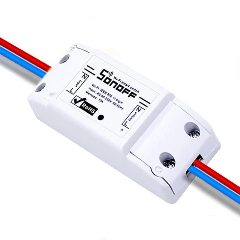 Itead Sonoff базовый Умный домашний Переключатель Универсальный DIY модуль Wifi таймер дистанционный выключатель питания управляемый с помощью приложения/WIFI для Android/IOS