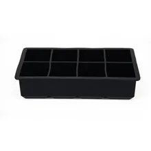 6 сеток большой куб Гигантский Большой силиконовый кубик льда квадратный лоток плесень чехол