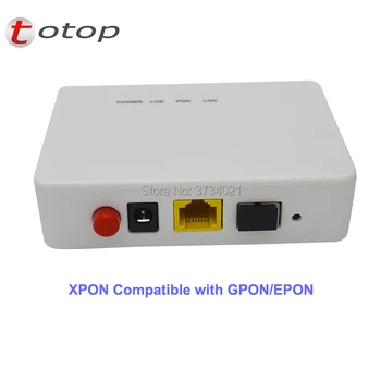 

Free shipping 8Pcs/Lot 1GE XPON ONU ONT single port optical network terminal compatible with GPON/EPON OLT