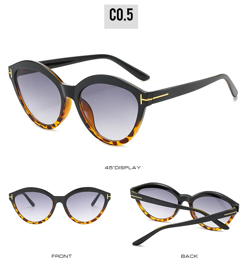 Роскошные винтажные Модные женские солнцезащитные очки "кошачий глаз", фирменный дизайн, ретро пластиковые солнцезащитные очки для путешествий, UV400 Oculos