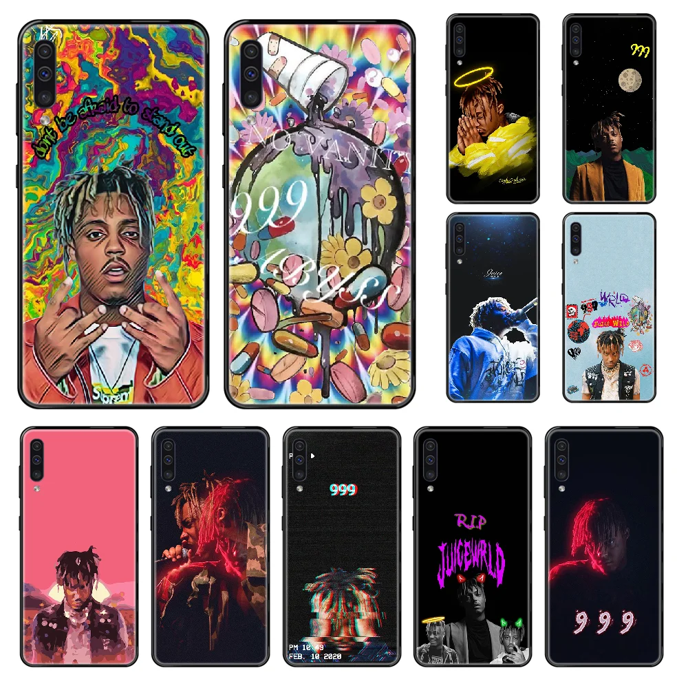 Чехол для телефона juice world rapper singer Samsung Galaxy A 3 5 6 7 8 20 40 50 70 71 E S Plus 2016 2017 2018 черный