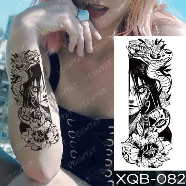 Waterproof Temporary Tattoo Sticker Daisy Clock Skull Flash Tattoos Mermaid  Fox Demon Body Art Arm Fake Sleeve Tatoo Women Men - AliExpress Beauty &  Health