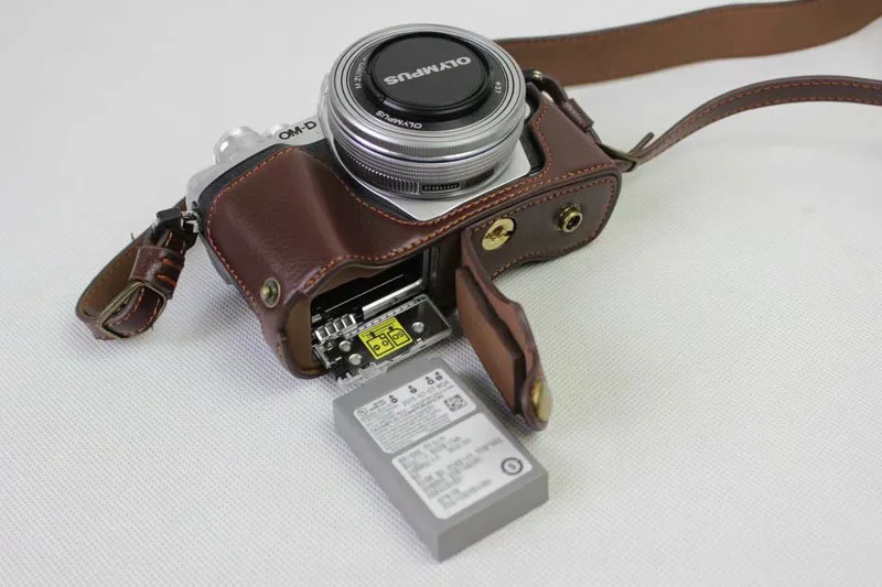 Для цифровой камеры Olympus OM-D E-M10 Mark III(14-42) Набор для путешествий с Камера сумка чехол материнскую плату кожаный чехол внутренний стекаются защиты Камера