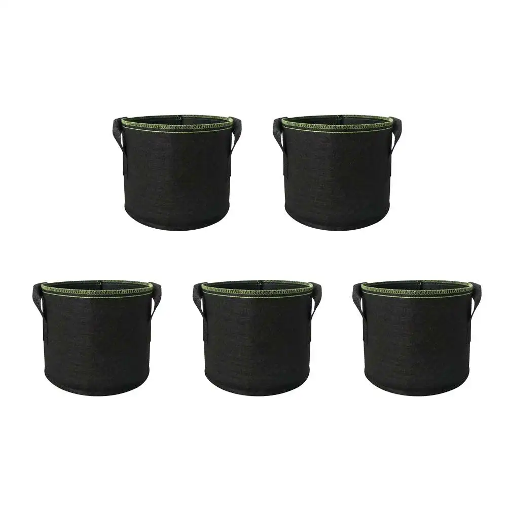 5 шт./компл. мешки для посадки роста нетканый материал кастрюли с ручками сумка