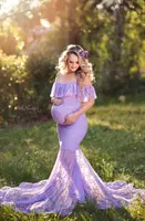 Lace Maternity Dresses For Photo Shoot Long Maxi Gown Evening Pregnancy Dress Photography 1