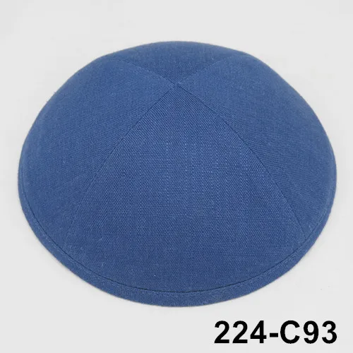 Kippot Kippa Linen-3 Kippah Kipa 19 см Skullies Yarmulke Beanies еврейская шляпа-Кепка с черепом - Цвет: 224c93