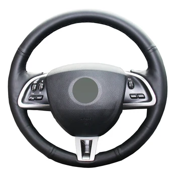 

Black PU Faux Leather DIY Hand Car Steering Wheel Cover for Jaguar XF XF S XFR XF Sportbrake 2012-2015 XK XKR-S XKR 2012-2018