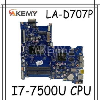 

Akemy For HP 15-AY Laptop Motherboard 903786-601 CDL50 LA-D707P I7-7500U CPU Test 100% OK