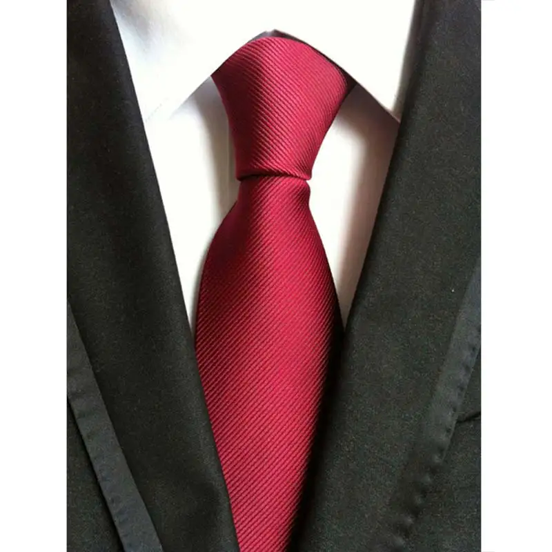 63Color Men's Ties Silk Neck Ties 8cm Jacquard Stripes Solid Dot Classic Necktie For Men Formal Business Wedding Party Gift - Цвет: YU-G55