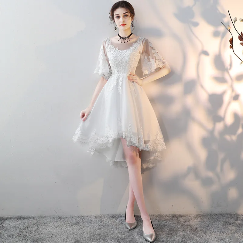 

2019 Sexy Short Evening Dress Lace A-line Party Formal Dress Off Shoulder Homecoming Graduation Dress