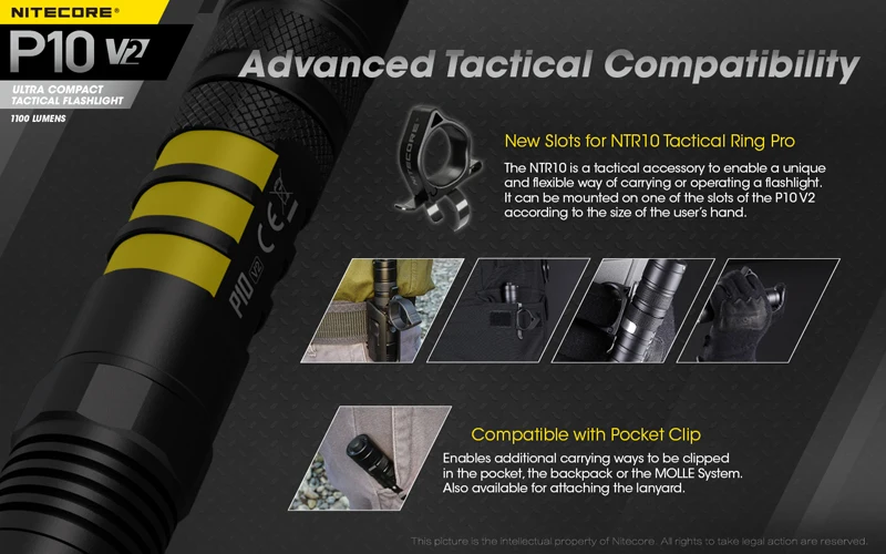 NITECORE P10 V2 LED Tactical Flashlight (11)