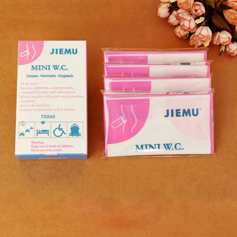 4Pcs Outdoor Emergency Urinate Bags 700ml Easy Take Piss Bags For Baby Women Men K1AF