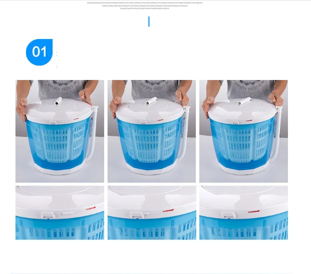Mini máquina de lavar roupa legumes manual frutas underwares lavadora fácil  uso limpo acessível - AliExpress