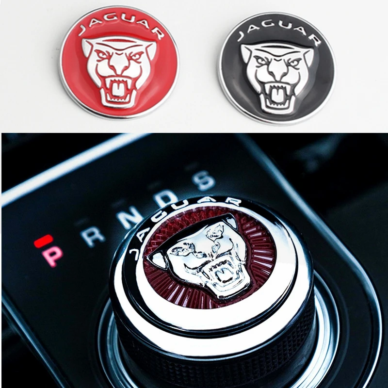 1pc Car Gear Shift Knob Interior Emblem Decals for Jaguar Logo F-PACE XE XF XJ XEL XFL Styling Sticker Auto Accessories | Автомобили и