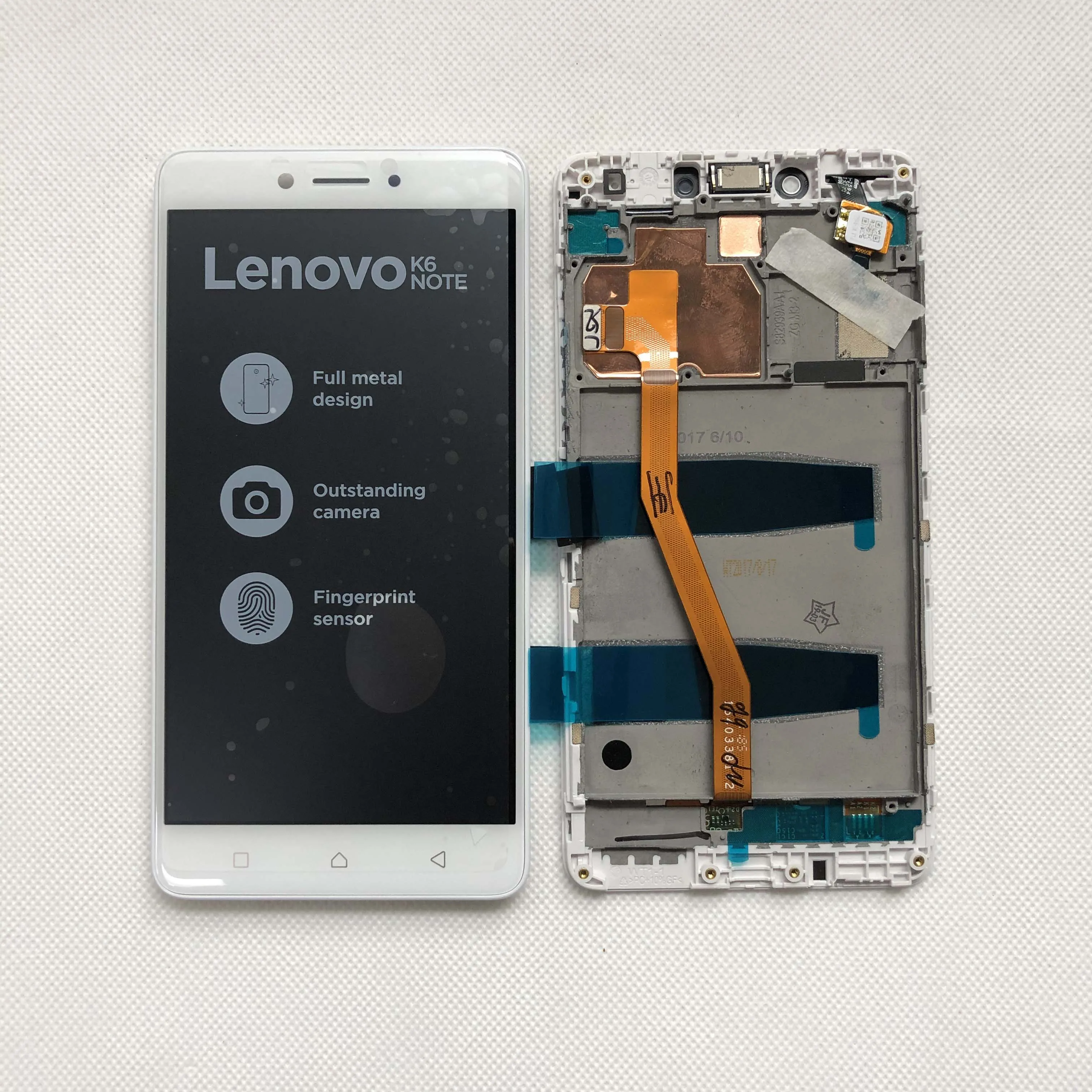 Оригинальный тест 5 дюйма новый для Lenovo Vibe K6 Plus K53b36 K53b37 Note Полный ЖК дисплей +