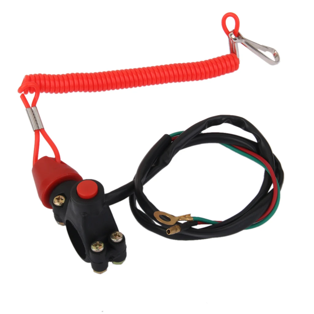 Мотоциклетный Двигатель Kill Stop Switch& Safety Tether Lanyard Rope для Мини Мото Dirt ATV Quad 4 Wheeler Scooter