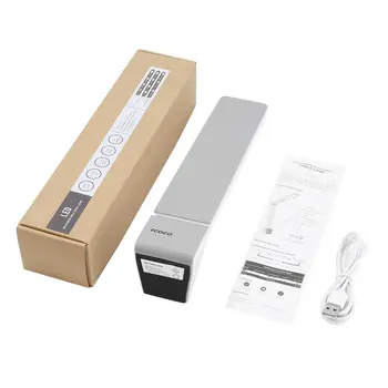 

ICOCO Foldable Portable 2700-6500K PC Cover Fashionable Design Eye-protection Touch Switch LED Charging Folding Table Lamp