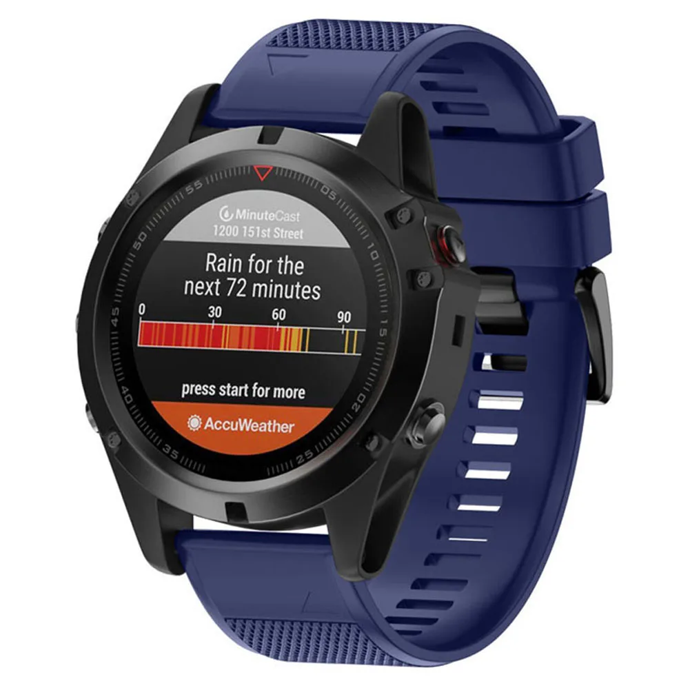 Color 12 Мягкий силиконовый ремешок для часов для Garmin Fenix 5X/Fenix 3/Fenix 3 HR GV99 - Цвет: Color 12