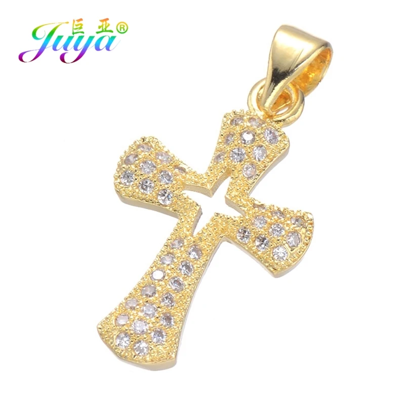 Juya DIY золото/серебро/розовое золото бабочка лебедь черепаха кошка крест кошка подвеска Подвески для женщин Модный кулон, ювелирные изделия для изготовления - Окраска металла: Gold