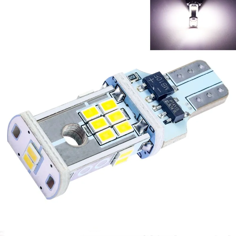 2PCS High Quality T15 W16W 921 LED Super Bright 18W 3030 18 SMD CANBUS Error Free Bulbs Turn signal reversing light 12V | Автомобили и