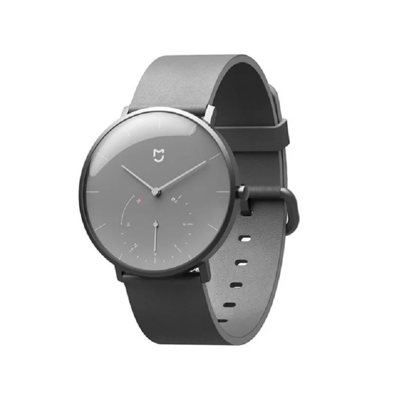 

XIAOMI MIJIA MI QUARTZ WATCH Life Waterproof Smart Watch with Double Dials Alarm Sport Sensor Step Time Leather Band APP Mi Home